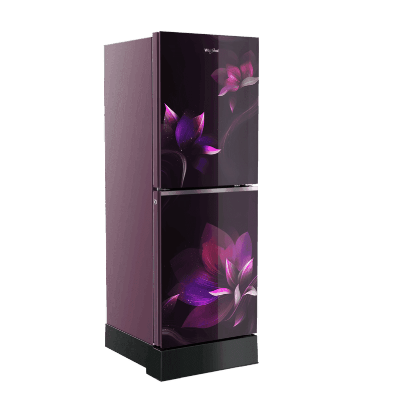 Whirlpool FreshMagic Pro 236L GD Florina Purple X — Code: 73329 | Biboron: 236 L Glass Door (Florina Purple) Frost Refrigerator
