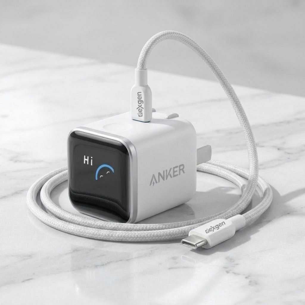 Anker Nano Charger (45W, Smart Display, 180° Foldable) Global