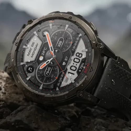 Kospet ORB 2 1.43" AMOLED With 5 ATM Water-resistance GPS Smart Watch- Black