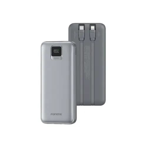 FONENG (PX135) 10000mah 22.5w Fast Charging Power Bank with Built-In 2 Cables