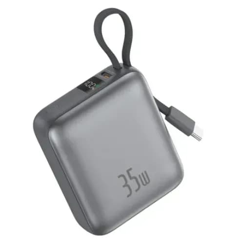 FONENG (PX137) 10000mAh PD35W Display MiNi Fast Charging Power Bank with Built-in Cable-