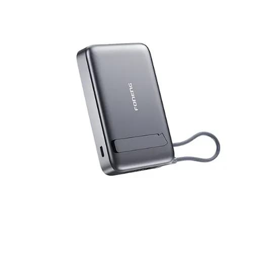 FONENG PX152 10000mAh Qi 2.0 Wireless Power Bank 35W + 15W - Dark Gray
