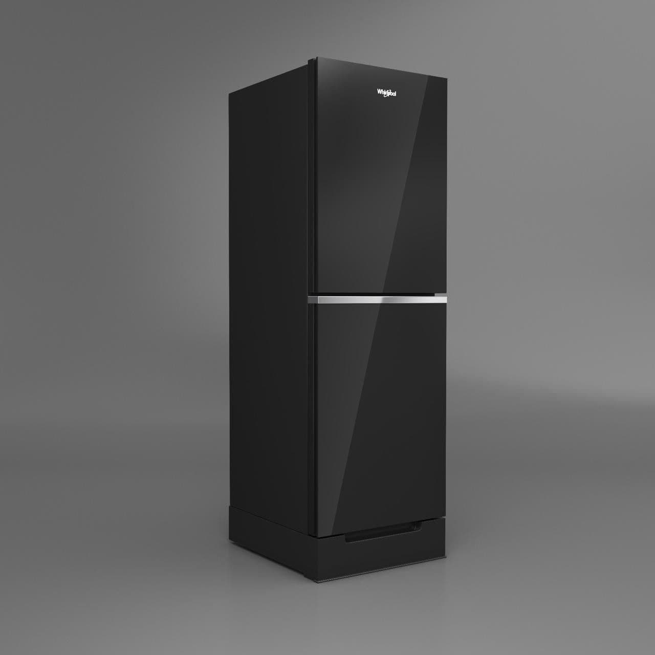 Whirlpool NEO INV 278GD PRM CRYSTAL BLACK BD — Code: 25008 | Biboron: 265lt Glass Door Premium Inverter Refrigerator